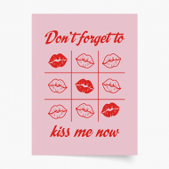 Plagát, Girl: Kiss, 20x30 cm