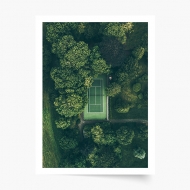 Plagát, Sport: Tennis court, 20x30 cm