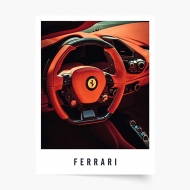 Plagát, Autá: Ferrari, 20x30 cm